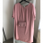 Dress with bag short sleeve women's plus size (2XL/3XL ONE SIZE) ITALIAN FASHION IM423064/DUR red