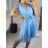 Women's summer short sleeve dress (S/M ONE SIZE) ITALIAN FASHION IM323355/DU S/M pink