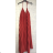 Women's long summer pleated dress with straps (S/M ONE SIZE) ITALIAN FASHION IMPGM2323763