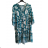 Oversize 3/4 Sleeve Women's Plus Size Shirt Dress (L/XL/2XL ONE SIZE) ITALIAN FASHION IM423111