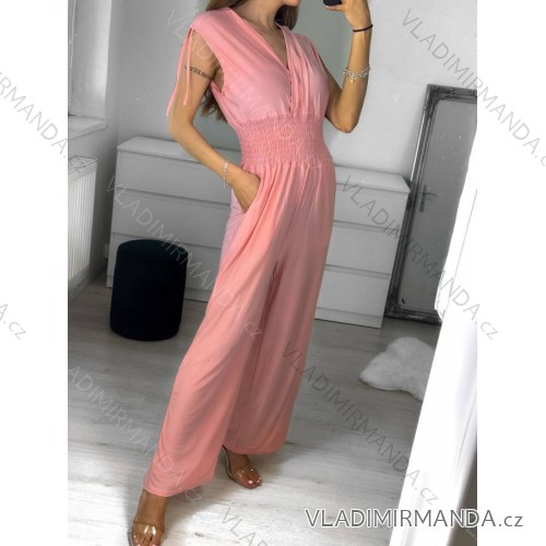 Women's elegant icecool jumpsuit (M/L, XL/XXL) AINUOSI ITALIAN FASHION IMB232785 M / L light pink