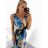 Women's summer icecool sleeveless long dress (S/M/L ONE SIZE) ITALIAN FASHION IMM22974 M / L blue