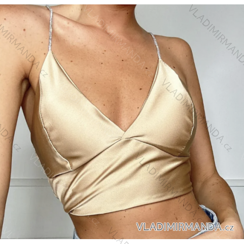 Women's strappy crop top (S/M ONE SIZE) ITALIAN FASHION IMPBB23O5667