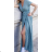 Women's Long Summer Short Sleeve Dress (S/M ONE SIZE) ITALIAN FASHION IMPBB23P8809