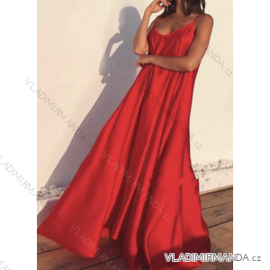 Long summer dress with straps for women (S/M ONE SIZE) ITALIAN FASHION IMPBB24S3208