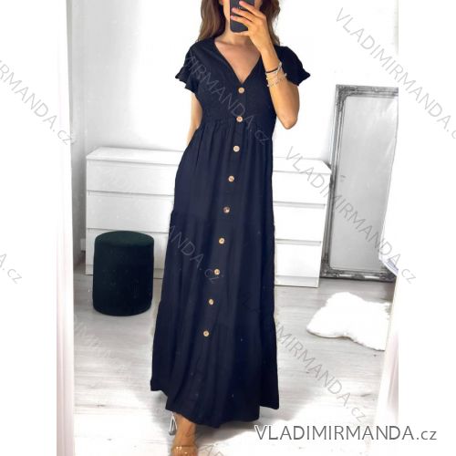 Women's long sleeve summer dress (M/L, XL/2XL) Polish fashion PMLB23VH02