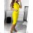 Women's ribbed summer dress with straps (S/ML/XL ONE SIZE) MB2123Z220