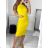 Women's ribbed summer dress with straps (S/ML/XL ONE SIZE) MB2123Z220