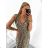 Women's Long Summer Sleeveless Dress (M/L, XL/2XL) ITALIAN FASHION IMB23F909