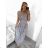 Women's Summer Sleeveless Long Dress (M/L, XL/2XL) AINUOSI ITALIAN FASHION IMB23F908