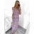 Women's Summer Sleeveless Long Dress (M/L, XL/2XL) AINUOSI ITALIAN FASHION IMB23F908