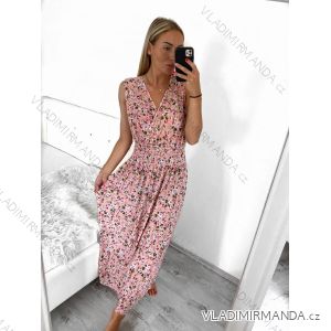 Women's Summer Sleeveless Long Dress (M/L, XL/2XL) AINUOSI ITALIAN FASHION IMB23F908