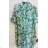 Women's Short Sleeve Summer Shirt Dress (S/M ONE SIZE) ITALIAN FASHION IMPEM23G207-13