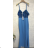 Women's Summer Elegant Sparkly Sequin Strap Dress (S/M ONE SIZE) ITALIAN FASHION IMPGM236128