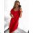 Women's elegant party long sleeve dress (S/M ONE SIZE) ITALIAN FASHION IM322282 S/M Old-pink