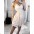 Buttoned Dress with Buttoned Ladies (uni s-m) ITALIAN FASHION IM2203948 S/M béžová