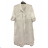 Oversized 3/4 Sleeve Women's Shirt Dress (XL/2XL ONE SIZE) ITALIAN FASHION IM723SEINA