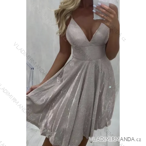 Women's Summer Elegant Sparkly Sequin Strap Dress (S/M ONE SIZE) ITALIAN FASHION IMPBB23C14158