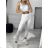 Women's long sports top and leggings set (S/M ONE SIZE) ITALIAN FASHION IMPLP23001