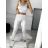 Women's long sports top and leggings set (S/M ONE SIZE) ITALIAN FASHION IMPLP23001