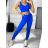Women's long sports top and leggings set (S/M ONE SIZE) ITALIAN FASHION IMPLP23001/DU S/M beige