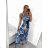 Women's summer icecool sleeveless long dress (S/M/L ONE SIZE) ITALIAN FASHION IMM22974