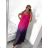 Women's summer long dress with straps (S/M/L/XL/2XL ONE SIZE) ITALIAN FASHION IMFF23002/DU XL/2XL orange