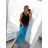 Women's summer long dress with straps (S/M/L/XL/2XL ONE SIZE) ITALIAN FASHION IMFF23002/DU XL/2XL orange