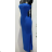 Women's Long Summer Carmen Sleeveless Dress (S/M ONE SIZE) ITALIAN FASHION IMPLS2329656