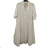 Oversize 3/4 Sleeve Women's Plus Size Shirt Dress (L/XL/2XL ONE SIZE) ITALIAN FASHION IM423111 XL/2XL black