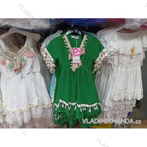 Summer dress short sleeve children's teenager girls (4-14 YEARS) ITALIAN FASHION IVD23SATY