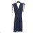 Šaty košilové dlouhý rukáv dámské (S/M ONE SIZE) ITALSKÁ MODA IMB23XJ-1110 M / L black