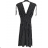 Šaty košilové dlouhý rukáv dámské (S/M ONE SIZE) ITALSKÁ MODA IMB23XJ-1110 M / L black