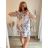 Oversize 3/4 Sleeve Women's Plus Size Shirt Dress (L/XL/2XL ONE SIZE) ITALIAN FASHION IM423111