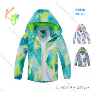 Light jacket with hood for children, girls and boys (98-128) KUGO B2848