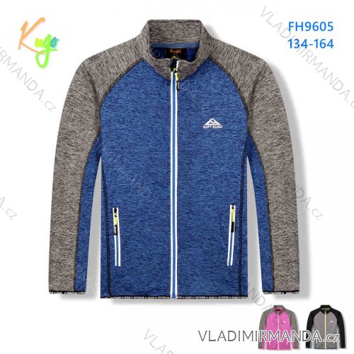 Sweatshirt warm warm-up girl zip (134-164) KUGO M2513