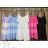 Women's Long Chiffon Short Sleeve Dress (S/M ONE SIZE) ITALIAN FASHION IMWGS231048