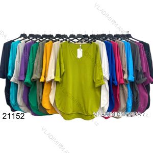 Tunic with Pendant Long Sleeve Women's Plus Size (3XL/4XL ONE SIZE) ITALIAN FASHION IMWT23209