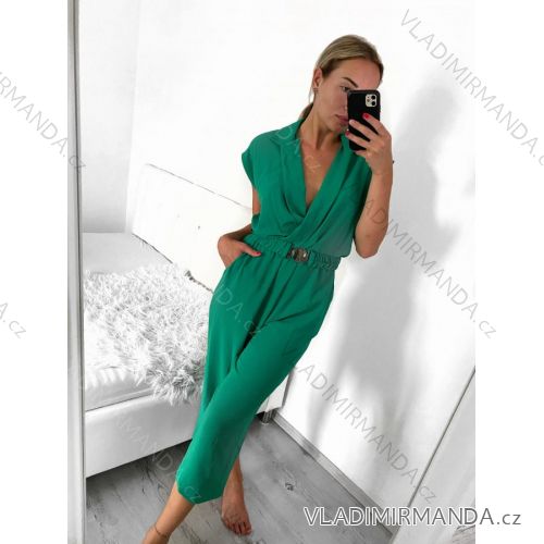 Women's Sleeveless Long Jumpsuit (S/M ONE SIZE) ITALIAN FASHION IMPGM231841