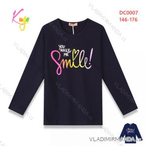 T-shirt long sleeve teenage girls (146-176) KUGO DC0007