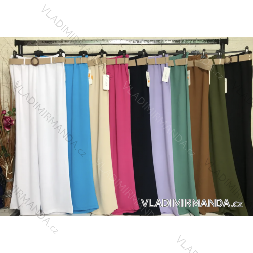 Women's Long Belted Pants (S/M ONE SIZE) ITALIAN FASHION IMPGM2321308