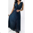 Women's Long Summer Elegant Pleated Sleeveless Dress (S/M ONE SIZE) ITALIAN FASHION IMPGM236161