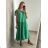 Summer dress short sleeve ladies (uni sl) ITALIAN Fashion IM818063 S/M Green