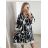 Summer Oversize Long Sleeve Women's Plus Size Shirt Dress (S/M/L/XL/2XL ONE SIZE) ITALIAN FASHION IM82367011