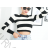 Women's Stripe Long Sleeve Sweater (S/M ONE SIZE) ITALIAN FASHION IMPDY23ZS5231