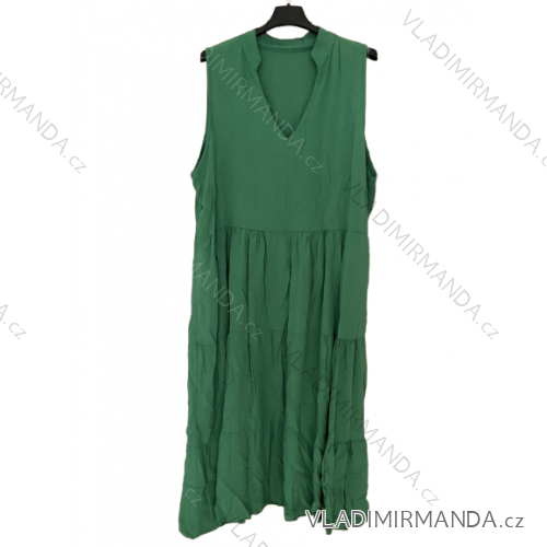 Šaty košilové oversize krátký rukáv dámské nadrozměr (XL/2XL ONE SIZE) ITALSKá MODA IM723005 XL/2XL Green