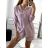 Women's Lace Cotton Short Sleeve Women's Dress (S / M ONE SIZE) ITALIAN FASHION IMWM215877 -   zelená limetková -   M / L