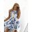 Women's strappy summer dress SANTORINI (S/M ONE SIZE) ITALIAN FASHION IMPBB23P4102/DUR