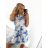 Women's strappy summer dress SANTORINI (S/M ONE SIZE) ITALIAN FASHION IMPBB23P4102/DUR