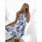 Women's strappy summer dress SANTORINI (S/M ONE SIZE) ITALIAN FASHION IMPBB23P4102/DUR